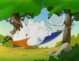 Screenshots from the 1995 MGM cartoon The Ant and the Aardvark