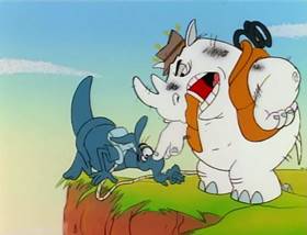 Screenshots from the 1995 MGM cartoon The Ant and the Aardvark