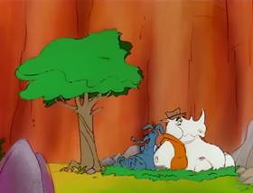 Screenshots from the 1995 MGM cartoon The Ant and the Aardvark