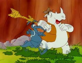 Screenshots from the 1995 MGM cartoon The Ant and the Aardvark