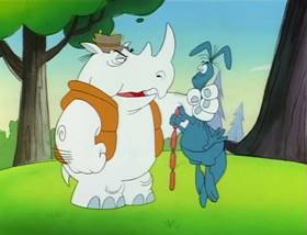 Screenshots from the 1995 MGM cartoon The Ant and the Aardvark