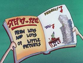 Screenshots from the 1996 Games Animation cartoon Wacky Delly