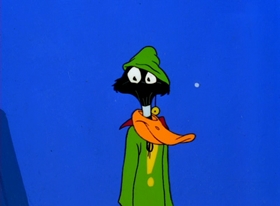 Screenshots from the 1996 Warner Bros. cartoon Superior Duck