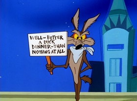 Screenshots from the 1996 Warner Bros. cartoon Superior Duck