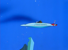 Screenshots from the 1996 Warner Bros. cartoon Superior Duck