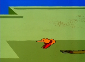 Screenshots from the 1996 Warner Bros. cartoon Superior Duck