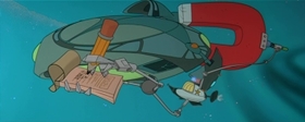 Screenshots from the 1996 Warner Bros. cartoon Marvin the Martian in the Third Dimension