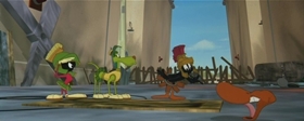 Screenshots from the 1996 Warner Bros. cartoon Marvin the Martian in the Third Dimension