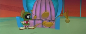 Screenshots from the 1996 Warner Bros. cartoon Marvin the Martian in the Third Dimension