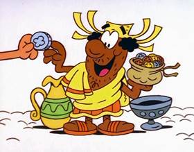 Screenshots from the 1996 Focus Design, Inc. cartoon This For That