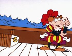 Screenshots from the 1996 Focus Design, Inc. cartoon This For That