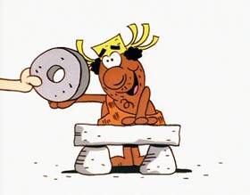 Screenshots from the 1996 Focus Design, Inc. cartoon This For That