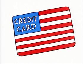 Screenshots from the 1996 Focus Design, Inc. cartoon Tyrannosaurus Debt