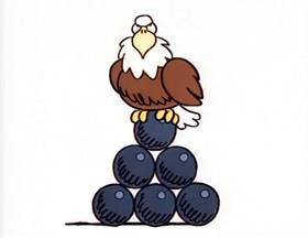 Screenshots from the 1996 Focus Design, Inc. cartoon Tyrannosaurus Debt