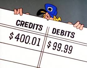 Screenshots from the 1996 Focus Design, Inc. cartoon The Check