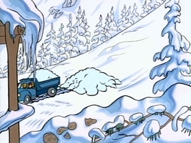 Screenshots from the 1996 CINAR cartoon She Flies Through The Air