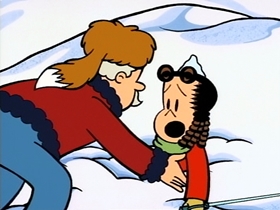 Screenshots from the 1996 CINAR cartoon She Flies Through The Air