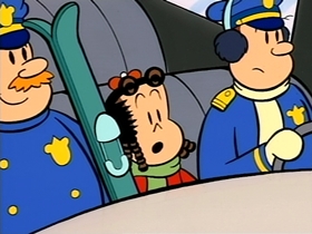 Screenshots from the 1996 CINAR cartoon She Flies Through The Air