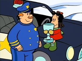 Screenshots from the 1996 CINAR cartoon She Flies Through The Air