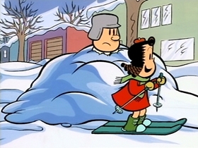 Screenshots from the 1996 CINAR cartoon She Flies Through The Air