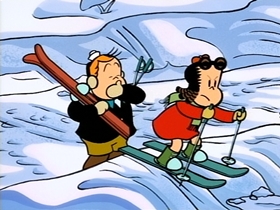 Screenshots from the 1996 CINAR cartoon She Flies Through The Air