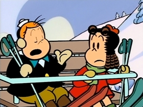 Screenshots from the 1996 CINAR cartoon She Flies Through The Air