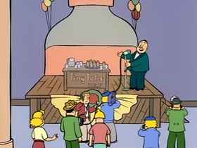 Screenshots from the 1996 CINAR cartoon Tiny Tot