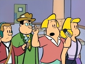 Screenshots from the 1996 CINAR cartoon Tiny Tot