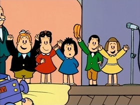 Screenshots from the 1996 CINAR cartoon Tiny Tot