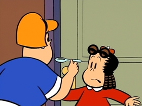 Screenshots from the 1996 CINAR cartoon Tiny Tot