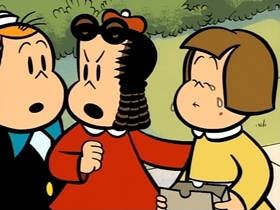 Screenshots from the 1996 CINAR cartoon Tiny Tot