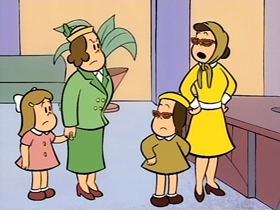 Screenshots from the 1996 CINAR cartoon Tiny Tot