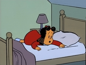 Screenshots from the 1996 CINAR cartoon The Night Before Christmas