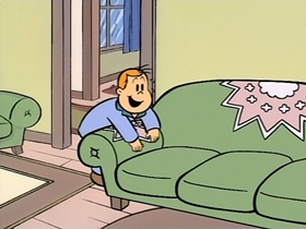 Screenshots from the 1996 CINAR cartoon The Night Before Christmas