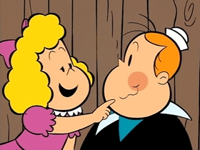 Screenshots from the 1996 CINAR cartoon The Piggy Bank Guard