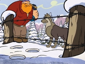 Screenshots from the 1996 CINAR cartoon Oh Christmas Tree