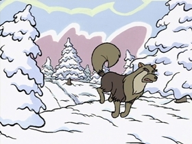 Screenshots from the 1996 CINAR cartoon Oh Christmas Tree