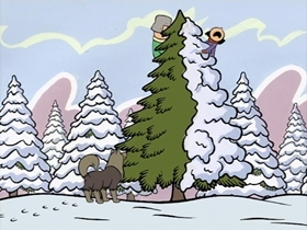 Screenshots from the 1996 CINAR cartoon Oh Christmas Tree