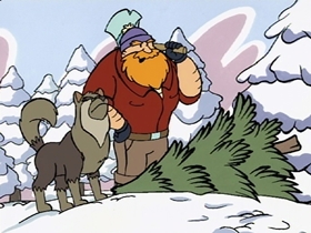 Screenshots from the 1996 CINAR cartoon Oh Christmas Tree