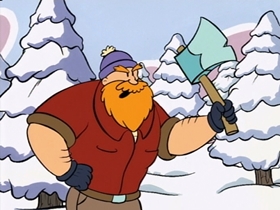 Screenshots from the 1996 CINAR cartoon Oh Christmas Tree