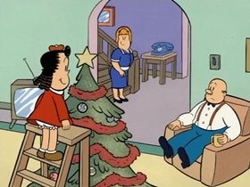 Screenshots from the 1996 CINAR cartoon Oh Christmas Tree