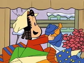 Screenshots from the 1996 CINAR cartoon Oh Christmas Tree
