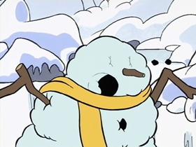 Screenshots from the 1996 CINAR cartoon Santa