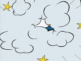 Screenshots from the 1996 CINAR cartoon Santa