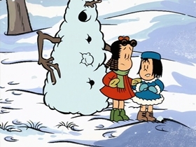 Screenshots from the 1996 CINAR cartoon Santa