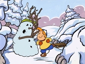 Screenshots from the 1996 CINAR cartoon Santa