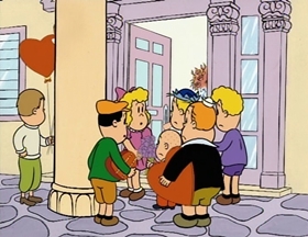 Screenshots from the 1996 CINAR cartoon Valentine