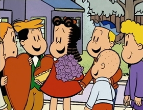 Screenshots from the 1996 CINAR cartoon Valentine