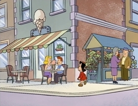 Screenshots from the 1996 CINAR cartoon Valentine