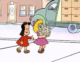 Screenshots from the 1996 CINAR cartoon Valentine